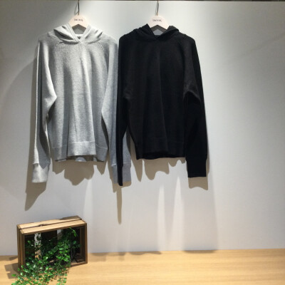 COTTON KNIT HOODIE