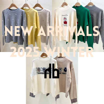 〈姉妹ブランドhbより〉冬のおすすめニットセーターをご紹介♪