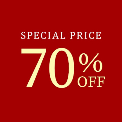 閉店SALE　最大70％OFF