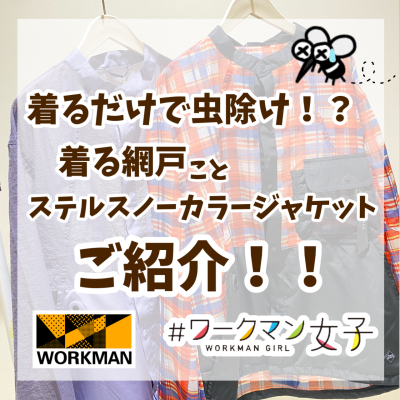 着るだけで虫除け！？着る網戸ことステルスノーカラージャケットをご紹介致します！
