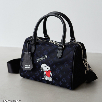 【ご予約承り中】11/9発売！《PEANUTS×russet》ナイロンジャガードミニボストンバッグ！
