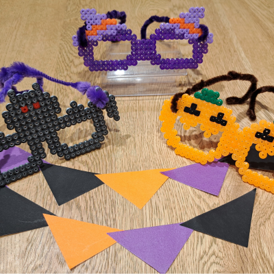 クラフトイベント「アイロンビーズでハロウィンなりきりメガネをつくろう！」のお知らせ