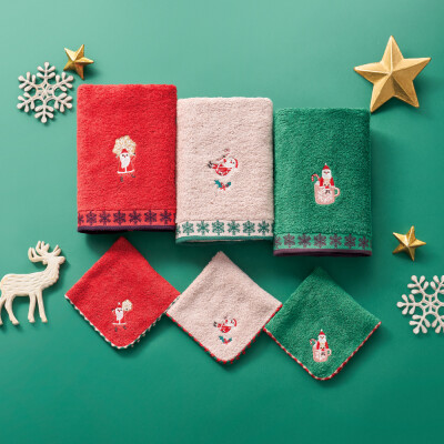 ホットマンのクリスマスタオル