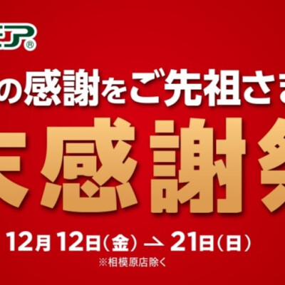 お仏壇・仏具のセレモアより歳末感謝祭Ⅱのお知らせ