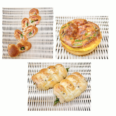 旬のアスパラガスを使ったパンです！