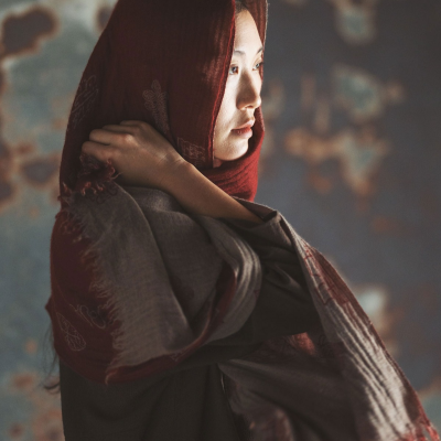 〈ババグーリ〉カシミヤジャカードスカーフ